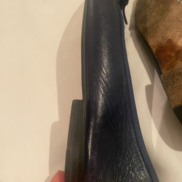 Chanel cc log leather ballet flat size 7 shoes authentic - Picture 9 of 9